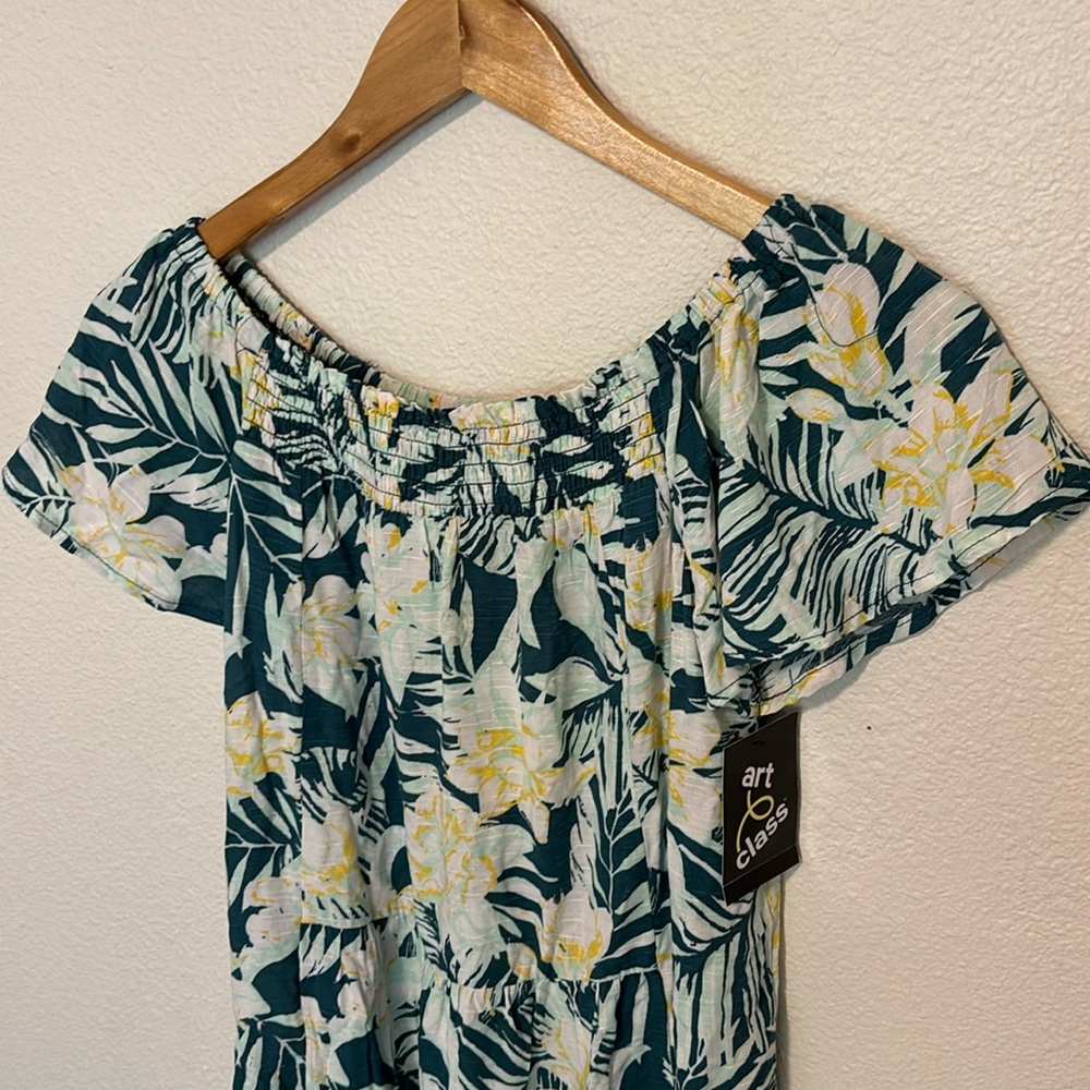 Art class Hawaiian print dress